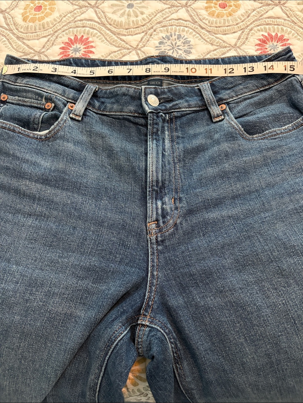 American Eagle Super High-Rise Baggy Wide Leg jeans, size 8 Regular. - Picture 3 of 8